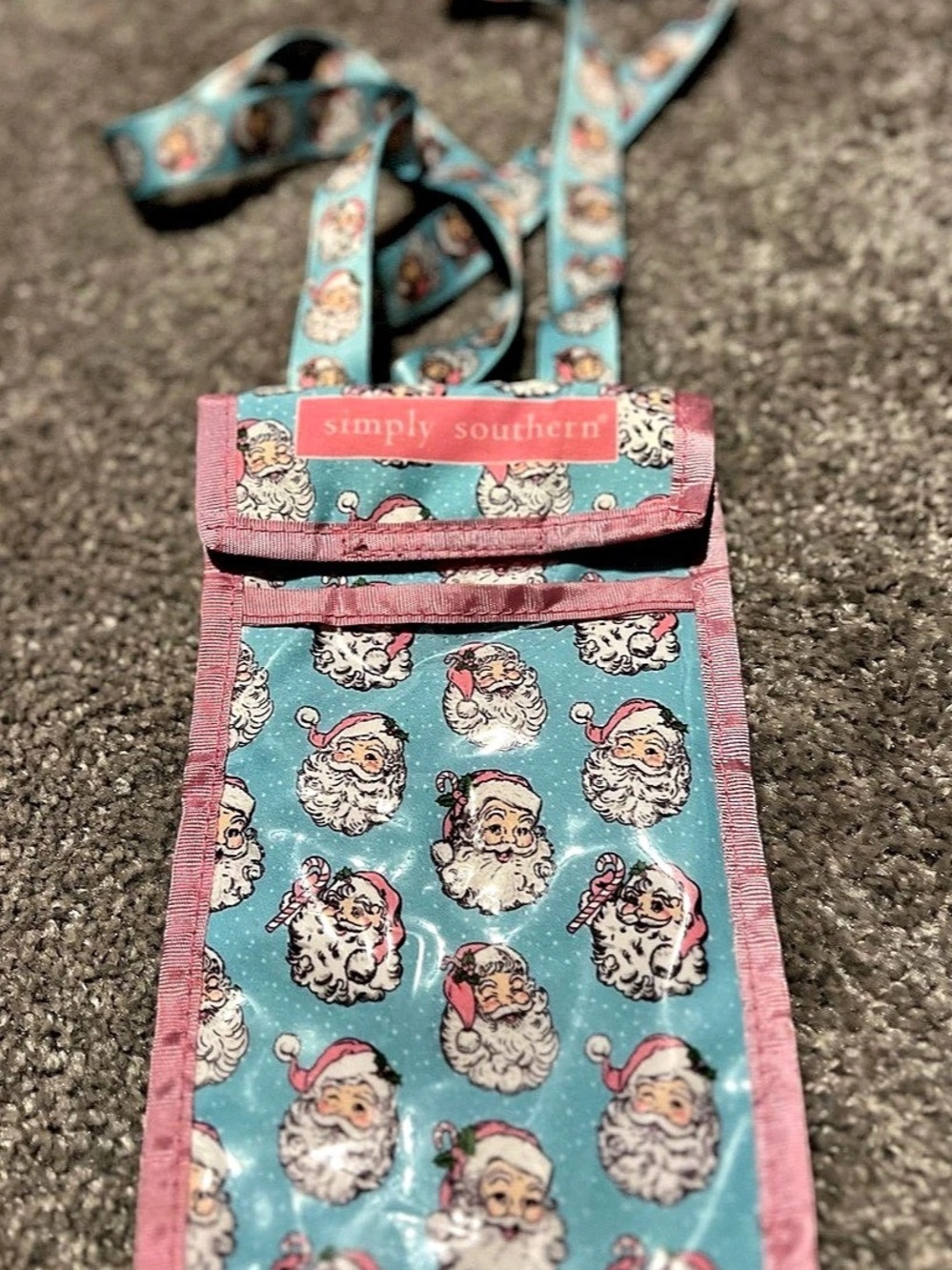 Simply Southern Crossbody Bag in Blue & Pink